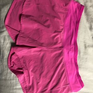 Lululemon Speed Up Shorts Pink 3 in Size 8